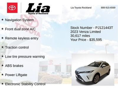 2023 Toyota Venza Limited — engine compartment view