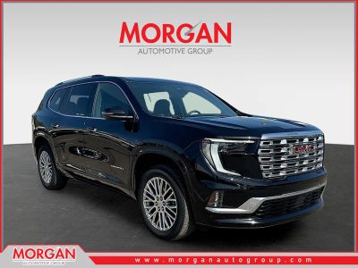 2024 GMC Acadia FWD Denali in Ebony Twilight Metallic — front three-quarter view