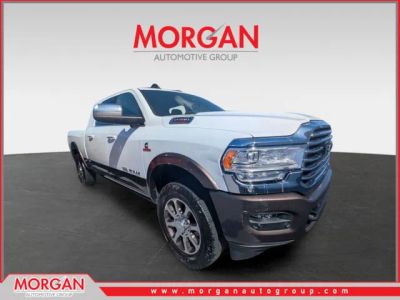 2021 Ram 2500 Longhorn in White — front three-quarter view