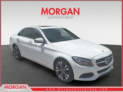 2018 Mercedes-Benz C-Class C 300 in Polar White — front three-quarter view