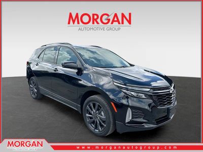 2024 Chevrolet Equinox RS in Mosaic Black Metallic — front three-quarter view