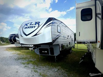 2018 Forest River XLR Boost — rear three-quarter view