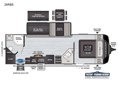 2021 Keystone RV Cougar Half-Ton — front three-quarter view