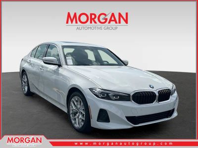 2026 BMW 3 Series 330i in White — front three-quarter view