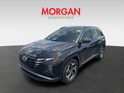 2023 Hyundai Tucson — rear three-quarter view