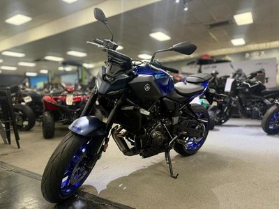 2025 Yamaha MT-07 — rear three-quarter view