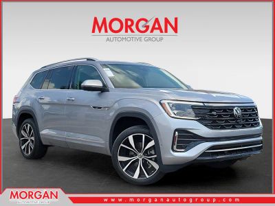 2024 Volkswagen Atlas 2.0T SEL Premium R-Line in Silver — front three-quarter view