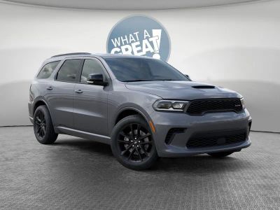 2026 Dodge Durango GT Plus in Destroyer Gray Clear-Coat Exterior Paint — front three-quarter view