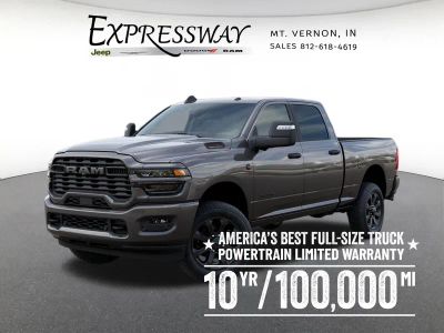 2026 RAM 2500 Big Horn 4x4 Crew Cab 6'4 Box in Granite Crystal Metallic Clear-Coat Exterior Paint — front three-quarter view