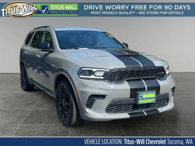 2025 Dodge Durango R/T in Gray — front three-quarter view
