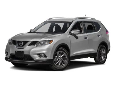 2016 Nissan Rogue SL in Magnetic Black — front three-quarter view