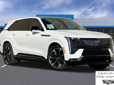 2025 Cadillac ESCALADE IQ Sport 2 in Summit White — front three-quarter view