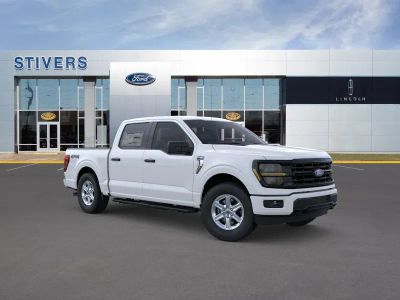 2026 Ford F-150 XLT in Oxford White — front three-quarter view