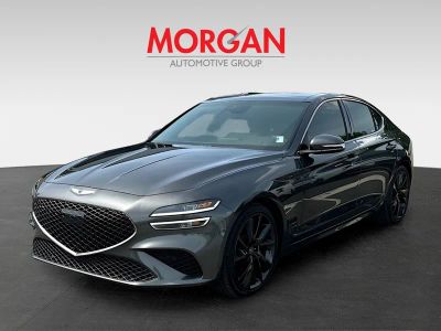 2023 Genesis G70 — rear three-quarter view