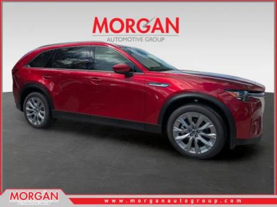2026 Mazda CX-90 Preferred in Soul Red Crystal Metallic — front three-quarter view