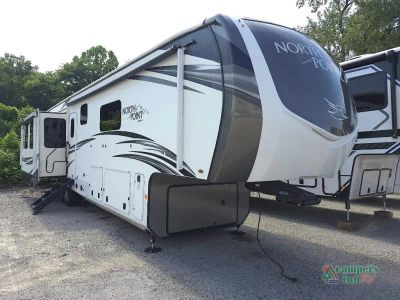 2020 Jayco North Point — front three-quarter view