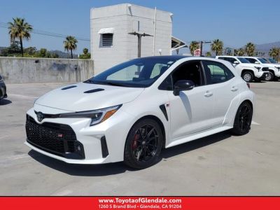 2023 TOYOTA GR COROLLA MORIZO EDITION MANUAL in WHITE — front three-quarter view