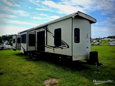 2021 Forest River Sandpiper Destination — front three-quarter view