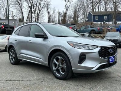 2023 Ford Escape ST-Line in Silver Metallic — front three-quarter view