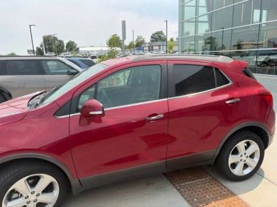 2015 Buick Encore Convenience in Ruby Red Metallic — front three-quarter view