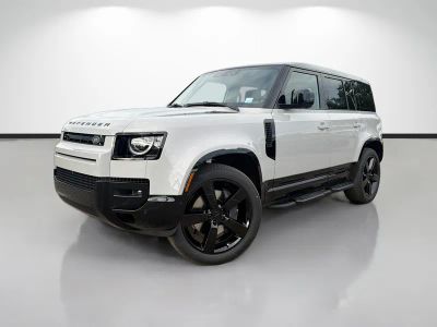 2026 Land Rover Defender 110 X-Dynamic SE in Borasco Grey Metallic — front three-quarter view