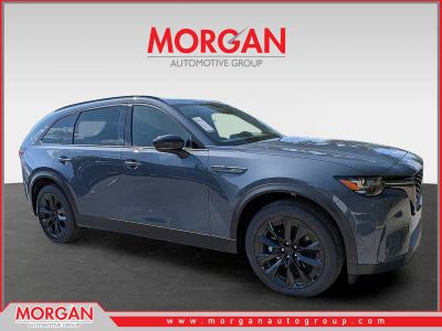 2026 Mazda CX-90 3.3 Turbo Premium in Gray — front three-quarter view