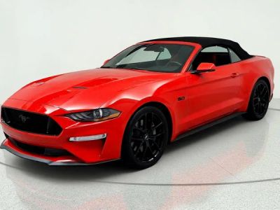 2018 Ford Mustang GT Premium in Red — front three-quarter view