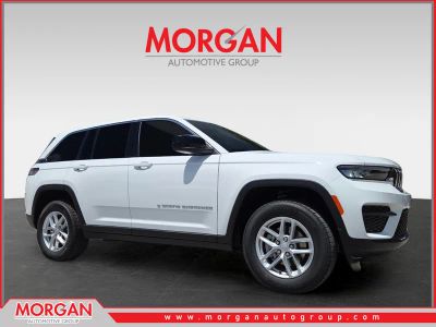 2026 Jeep Grand Cherokee Laredo X in White/off-white — front three-quarter view