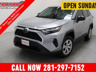 2024 Toyota RAV4 AWD LE 2.5L in Silver Sky Metallic — front three-quarter view