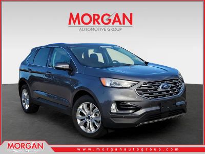 2022 Ford Edge Titanium in Carbonized Gray Metallic — front three-quarter view