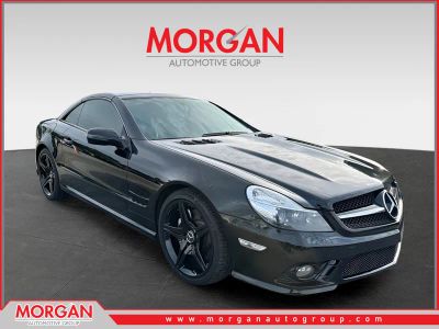 2009 Mercedes-Benz SL-Class V8 in Majestic Black Metallic — front three-quarter view