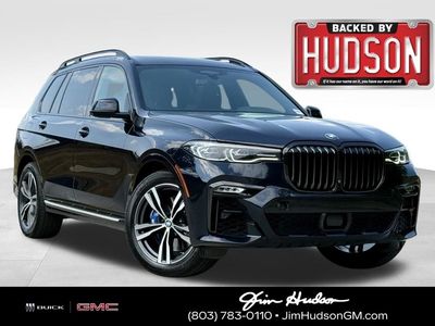 2021 BMW X7 xDrive40i in Black — front three-quarter view