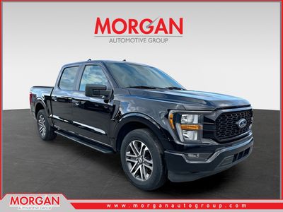2023 Ford F-150 XL in Black Metallic — front three-quarter view