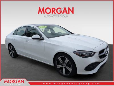 2025 Mercedes-Benz C-Class C 300 in Polar White — front three-quarter view