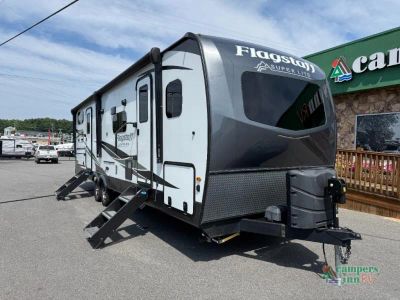 2023 Forest River RV Flagstaff Super Lite — front three-quarter view