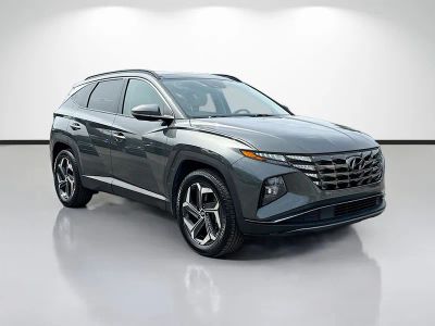 2023 Hyundai Tucson Limited in Gray — front three-quarter view