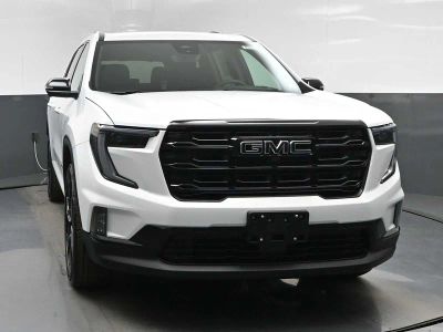 2026 GMC Acadia Elevation in Summit White — front three-quarter view