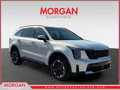 2026 Kia Sorento S in Ivory Silver — front three-quarter view