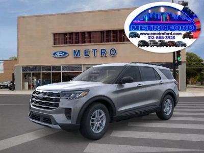 2026 Ford Explorer Active w/100A Pkg in Carbonized Gray Metallic — front three-quarter view