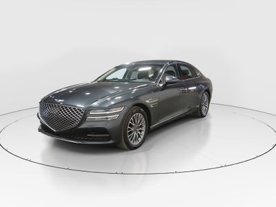 2023 Genesis G80 — rear three-quarter view
