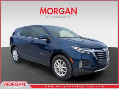2022 Chevrolet Equinox LT in Blue — front three-quarter view