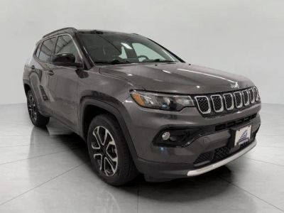 2023 Jeep Compass Limited 4x4 in Granite Crystal Metallic Clearcoat — front three-quarter view
