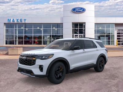 2026 Ford Explorer Tremor® in Space White Metallic — front three-quarter view