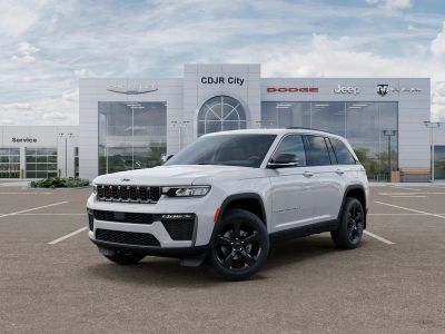 2026 Jeep Grand Cherokee GRAND CHEROKEE LIMITED 4X4 in Bright White Clear-Coat Exterior Paint — front three-quarter view
