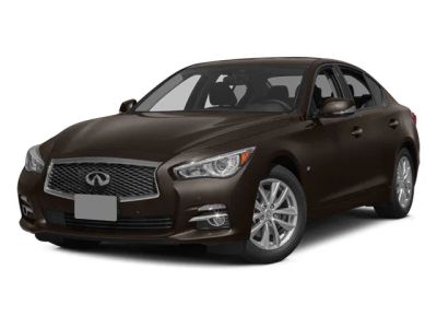 2014 INFINITI Q50 Premium in Liquid Platinum — front three-quarter view