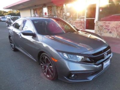 2020 HONDA CIVIC in Gray — front three-quarter view
