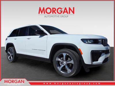 2026 Jeep Grand Cherokee Limited in White — front three-quarter view