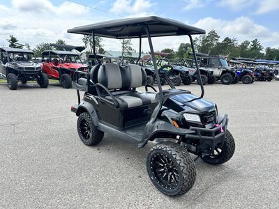 2026 Club Car Onward 4 Passenger Lifted Gas NA in Metallic Tuxedo Black — front three-quarter view