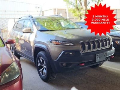 2017 Jeep Cherokee Trailhawk L Plus in Light Brownstone Pearlcoat — front three-quarter view