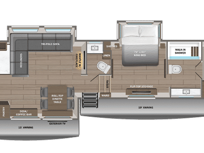 2026 Jayco Pinnacle — rear three-quarter view